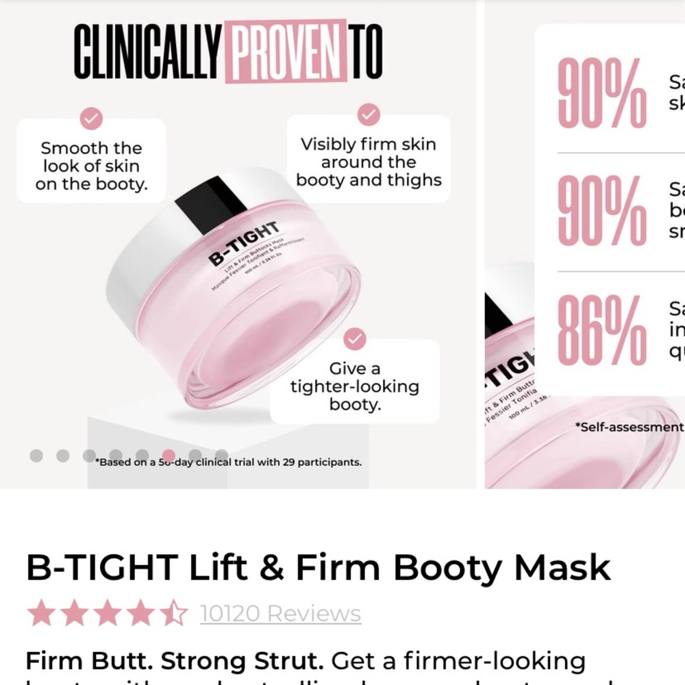 B-TIGHT Lift & Firm Booty Mask